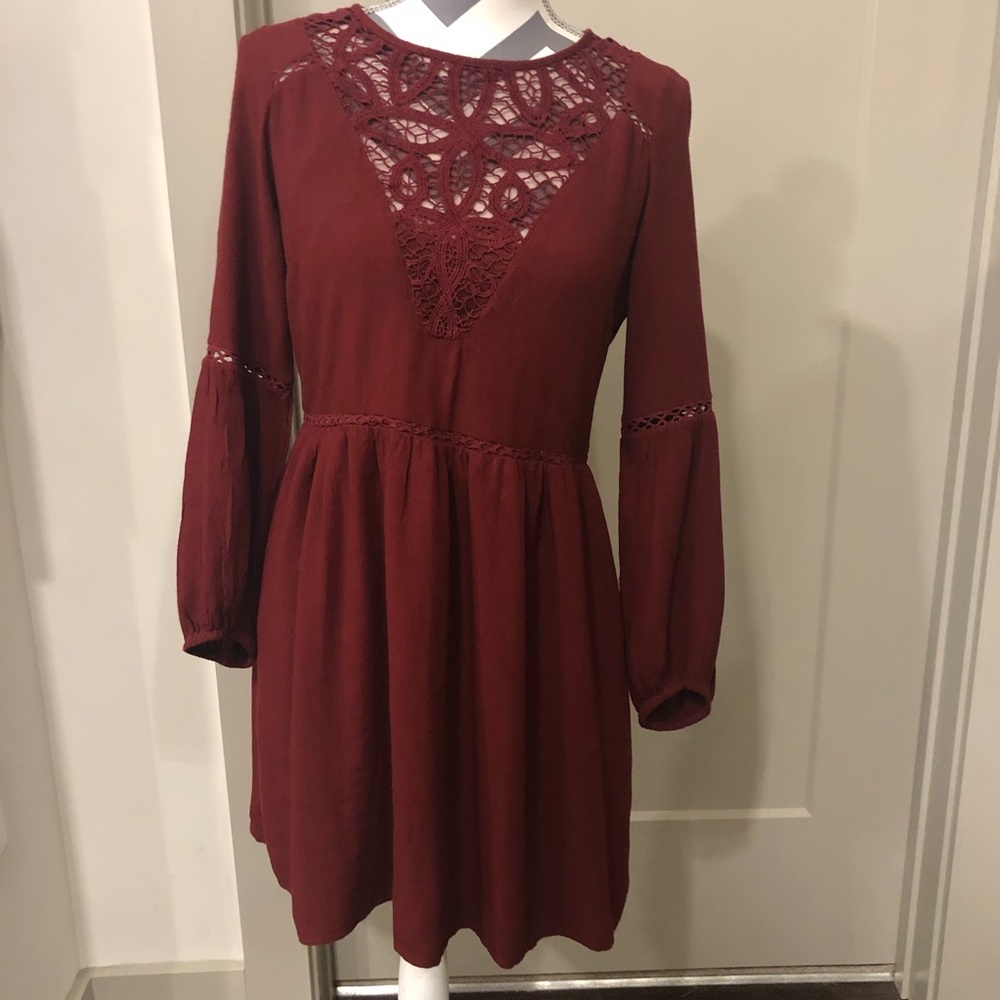 American Eagle Burgundy Dress
